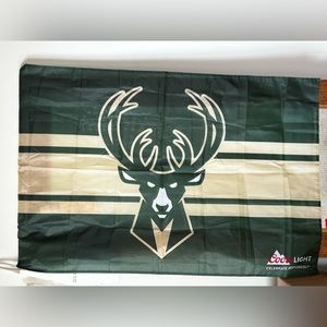 Milwaukee Bucks Coors Light Flag